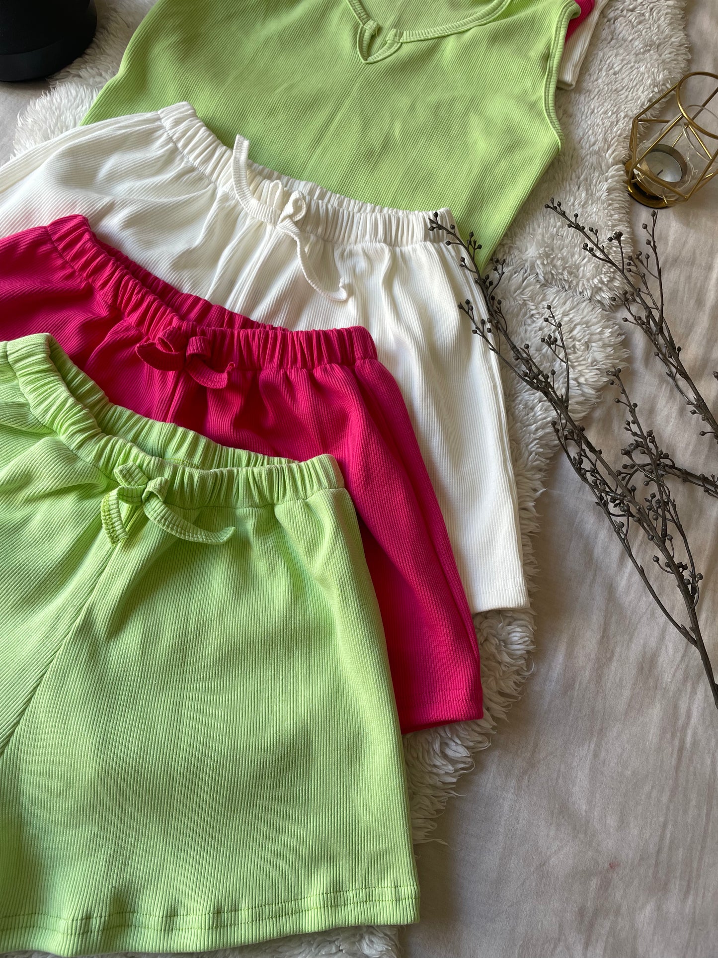 Pack de short sets multicolors en cotton