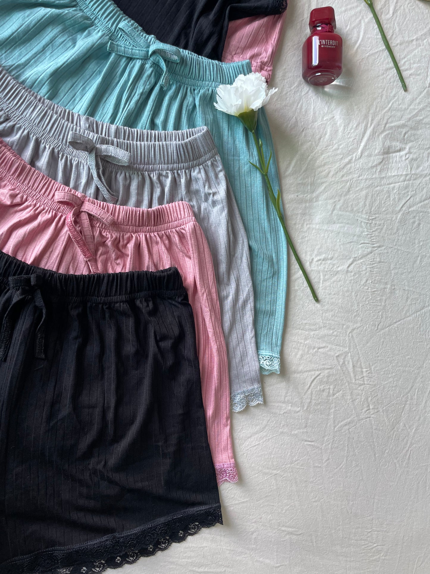 set avec short en 100% cotton