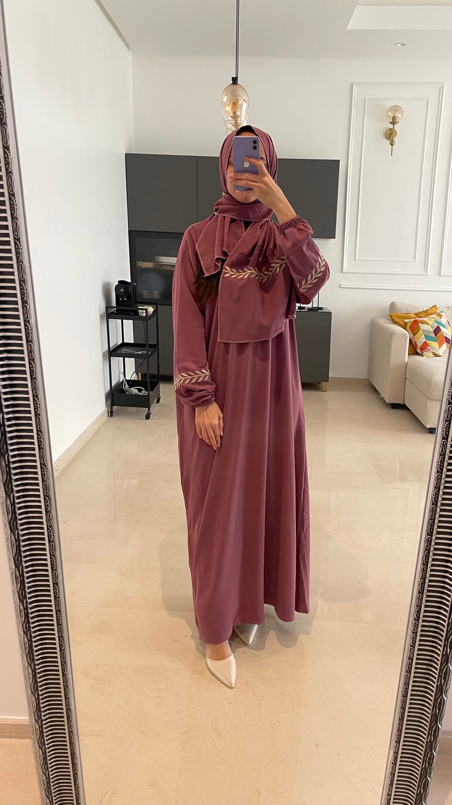 Abaya brodée