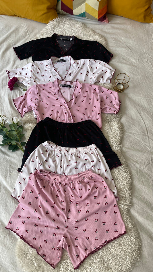 pyjamas short cerises